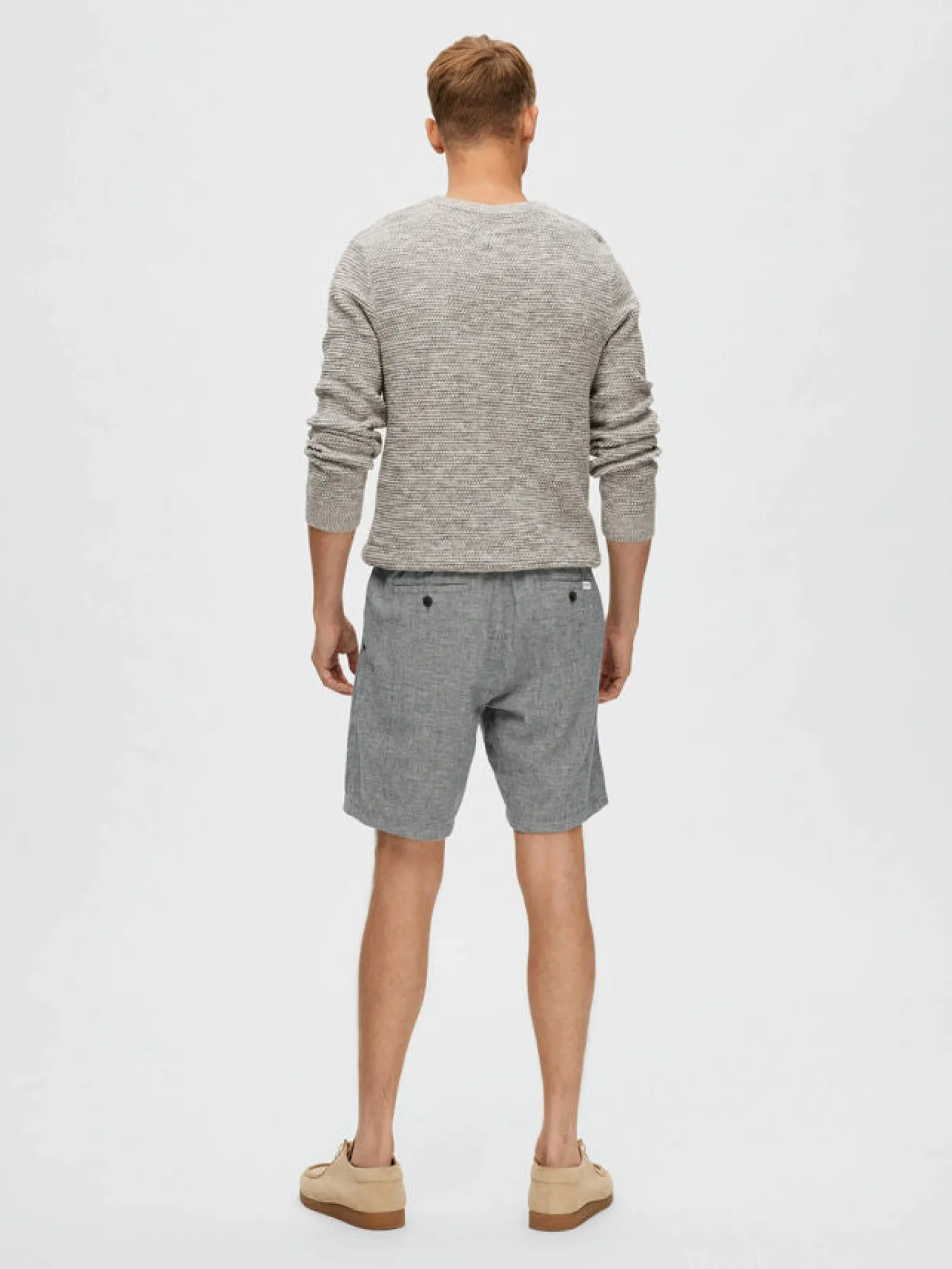 Discount Pantaloncino in Misto Lino / Uomo Pantaloncini