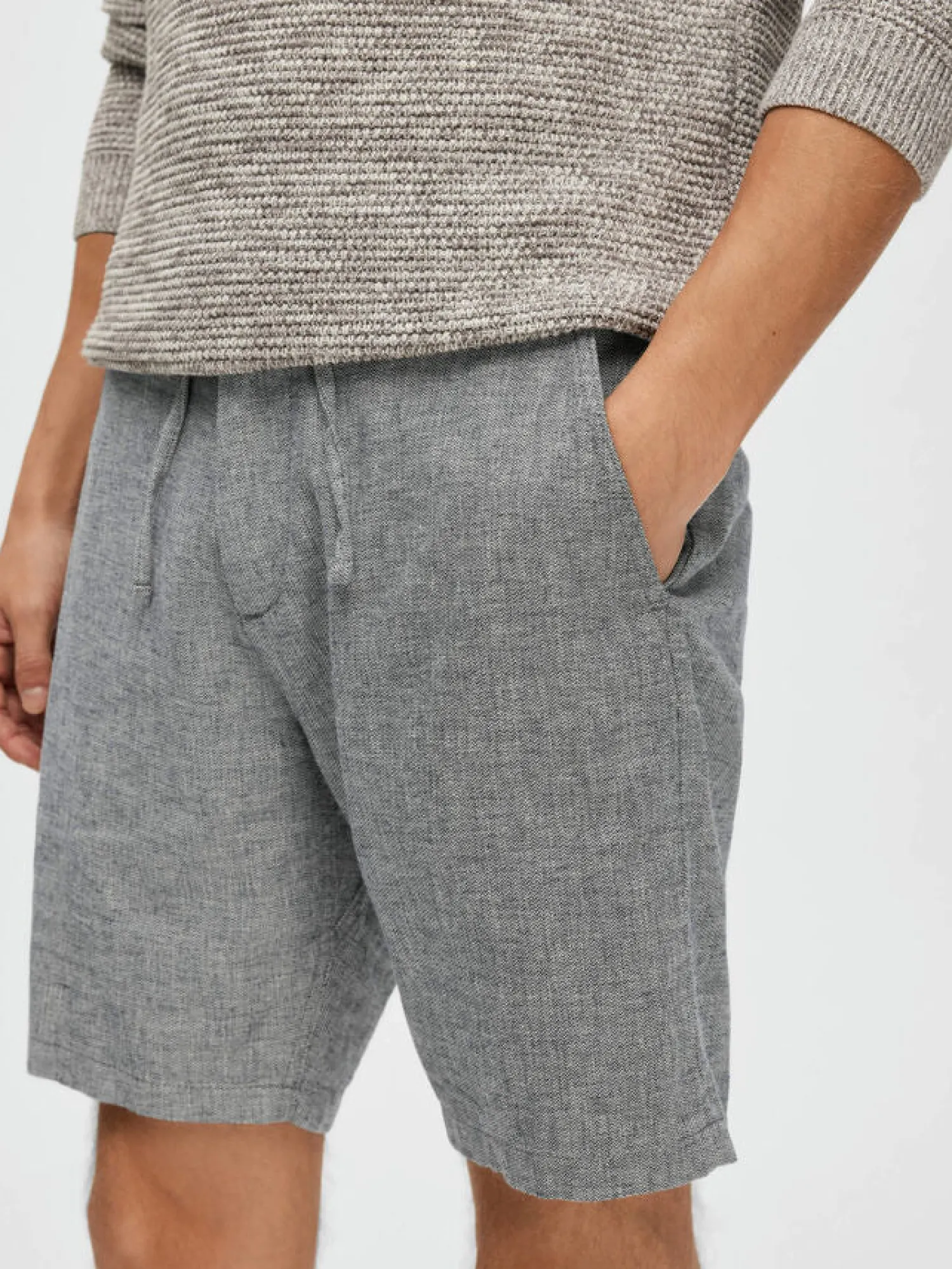 Discount Pantaloncino in Misto Lino / Uomo Pantaloncini