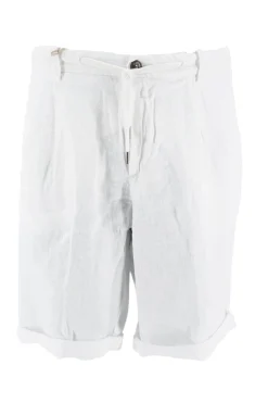 Hot Pantaloncino 40Weft in Lino / Uomo Pantaloncini