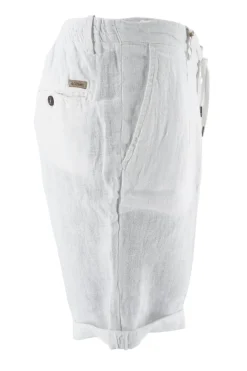 Hot Pantaloncino 40Weft in Lino / Uomo Pantaloncini