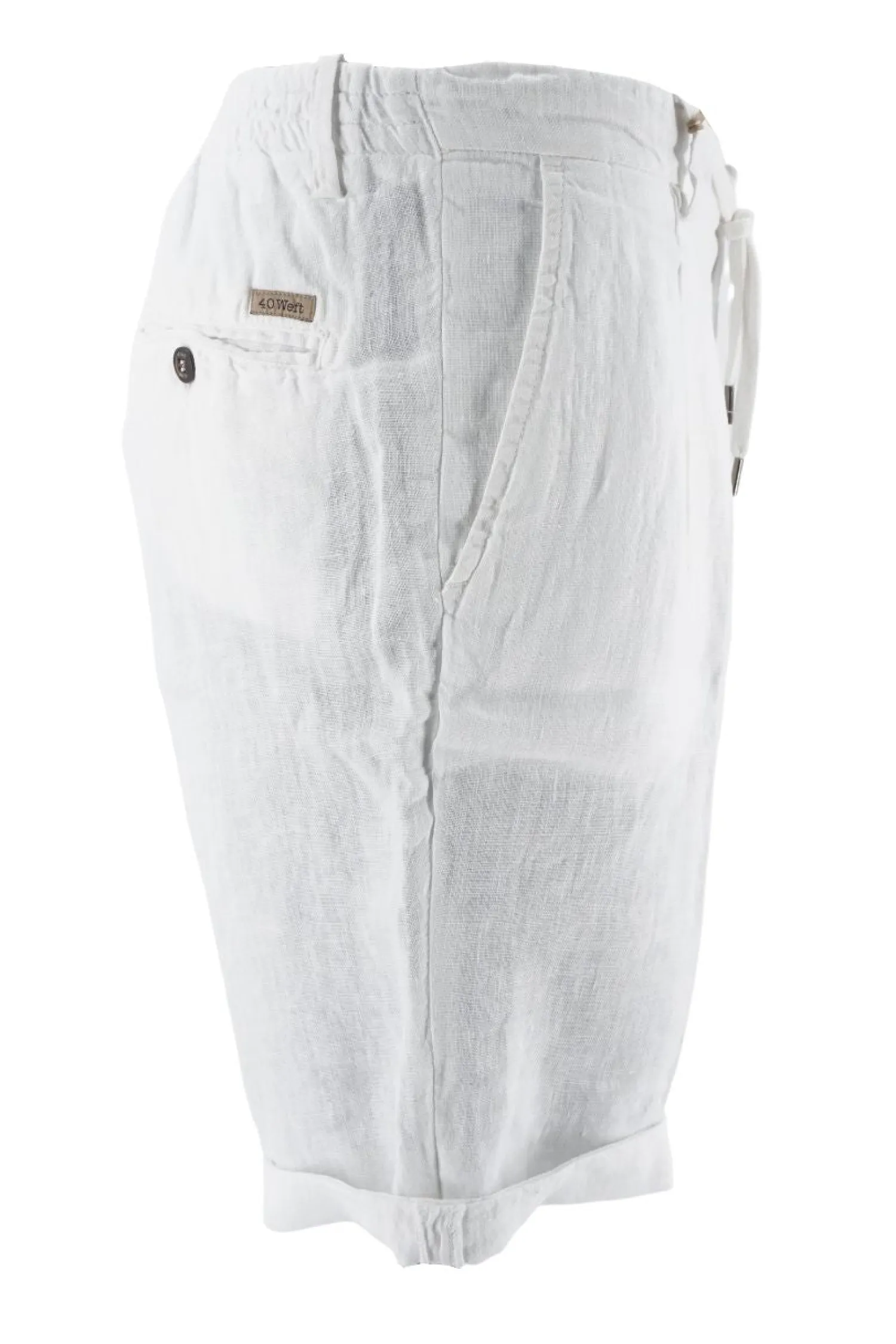 Hot Pantaloncino 40Weft in Lino / Uomo Pantaloncini