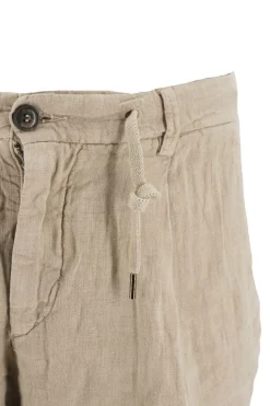 Hot Pantaloncino 40Weft in Lino / Uomo Pantaloncini