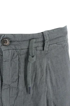 Outlet Pantaloncino 40Weft in Lino / Uomo Pantaloncini