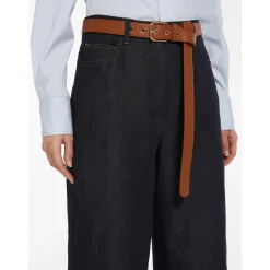 Best Pantalone 5 Tasche in Drill di Cotone / Blu Donna Pantaloni