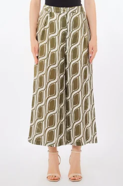 Outlet Pantalone a Palazzo con Fantasia / Donna Pantaloni