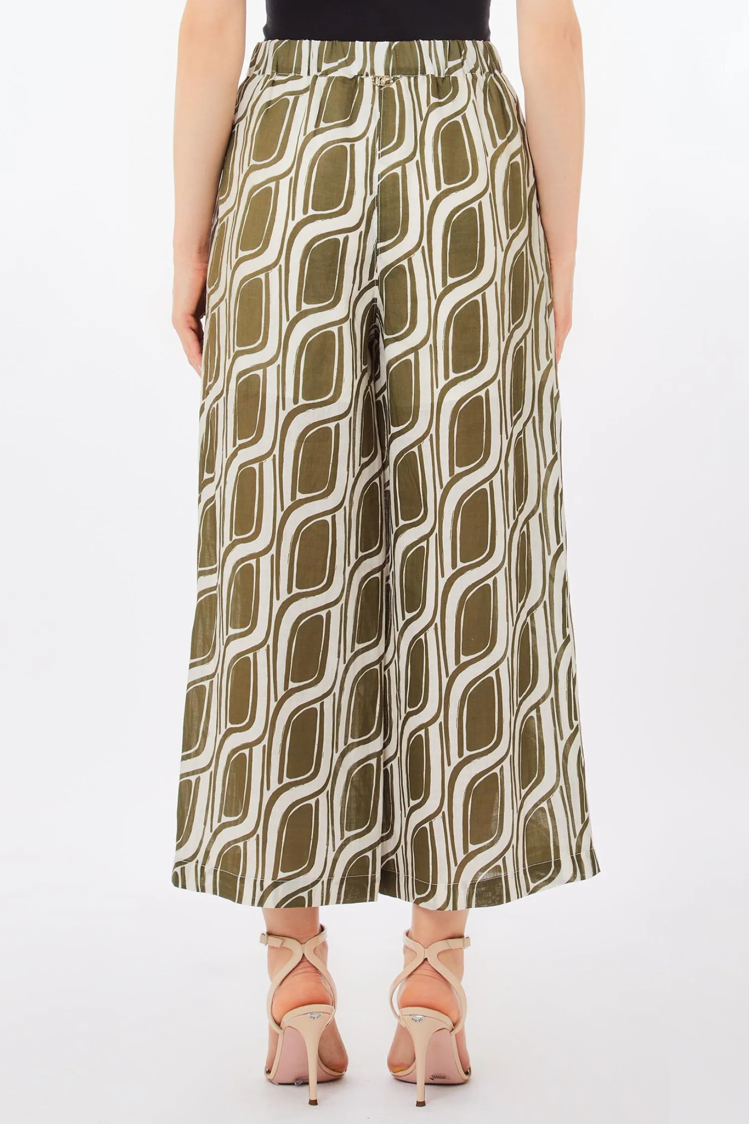 Outlet Pantalone a Palazzo con Fantasia / Donna Pantaloni