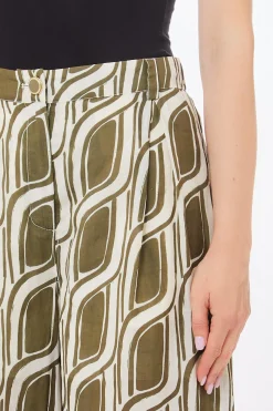 Outlet Pantalone a Palazzo con Fantasia / Donna Pantaloni
