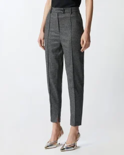 Sale Pantalone a Sigaretta in Flanella / Donna Pantaloni