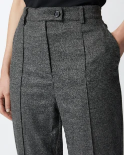 Sale Pantalone a Sigaretta in Flanella / Donna Pantaloni
