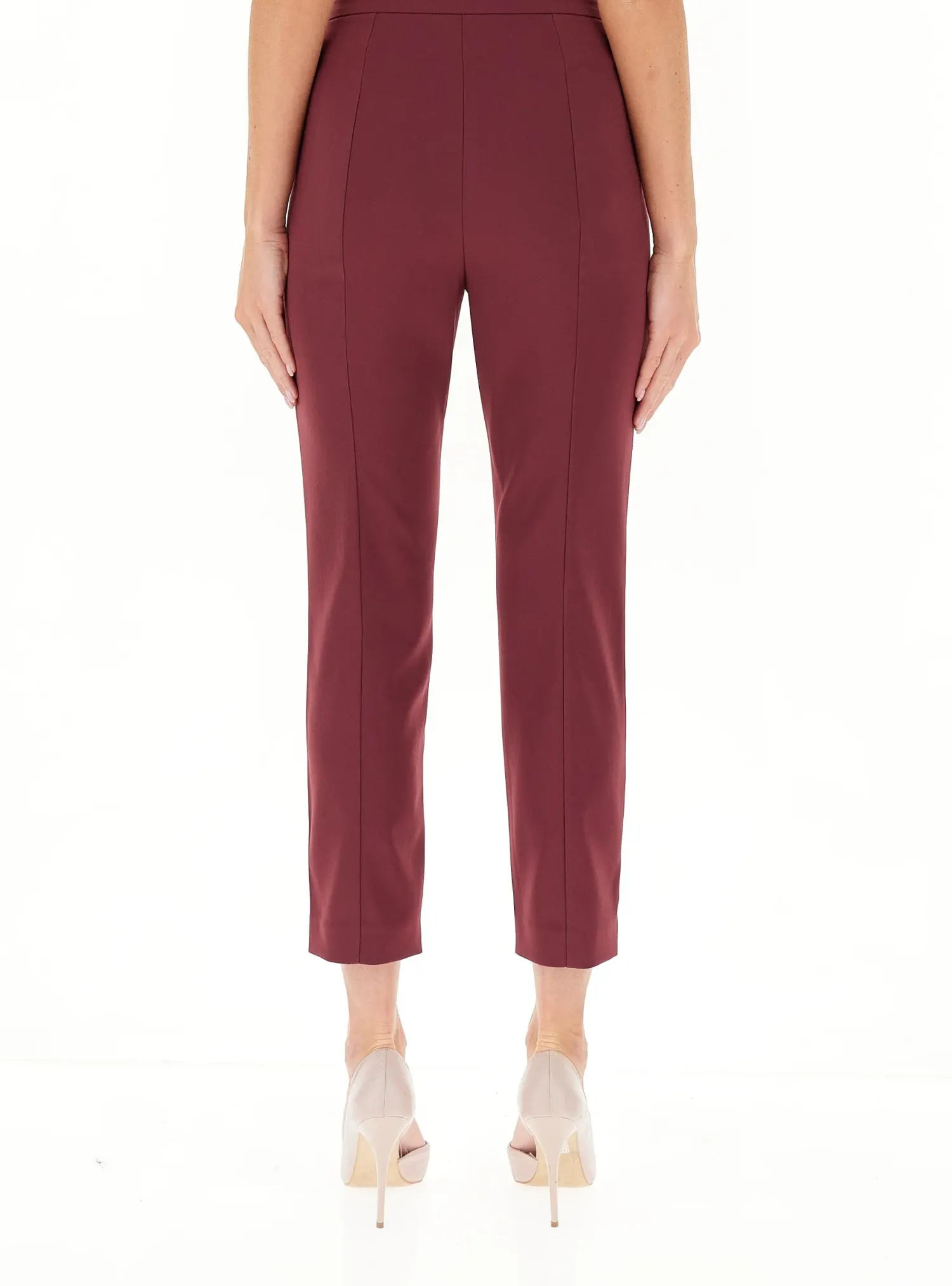 Discount Pantalone a Sigaretta in Crepe / Donna Pantaloni