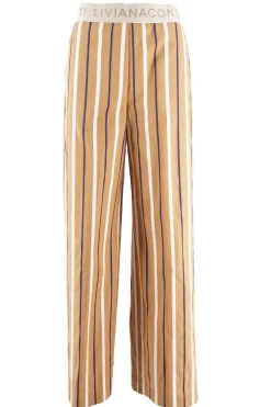 Clearance Pantalone Ampio con Righe / Donna Pantaloni