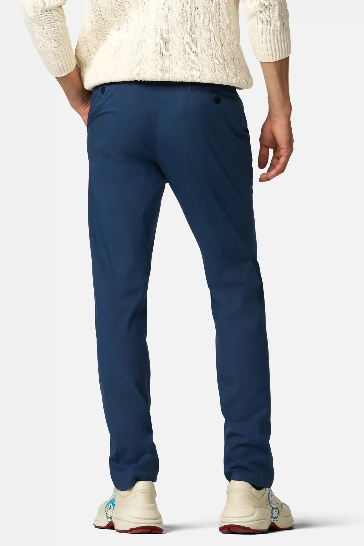 Best Pantalone Bonn in Cotone Ultra Leggero / Bluette Uomo Pantaloni