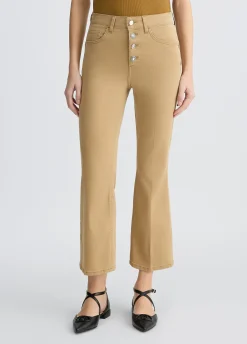 New Pantalone Bootcut a Vita Alta / Donna Pantaloni