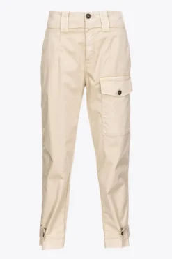 Discount Pantalone Cargo in Cotone Stretch / Donna Pantaloni