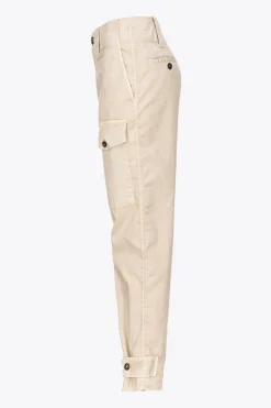Discount Pantalone Cargo in Cotone Stretch / Donna Pantaloni