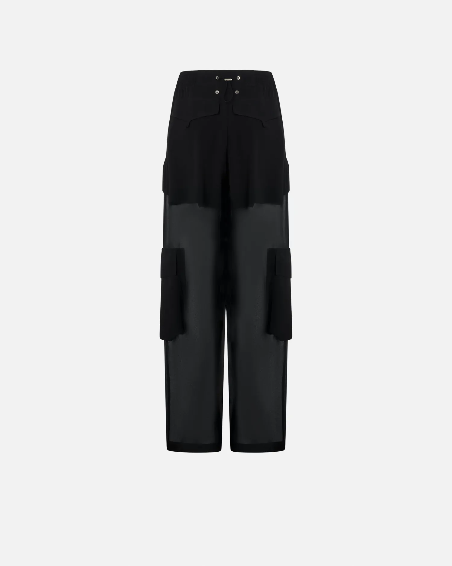 Clearance Pantalone Cargo in Georgette / Donna Pantaloni