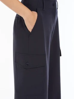 Outlet Pantalone Cargo in Misto Lana / Donna Pantaloni