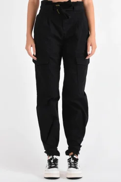 Hot Pantalone Cargo in Raso Stretch / Donna Pantaloni