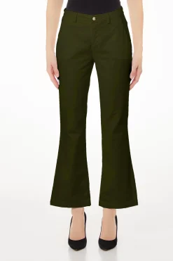 New Pantalone Chino Flare in Velluto / Donna Pantaloni