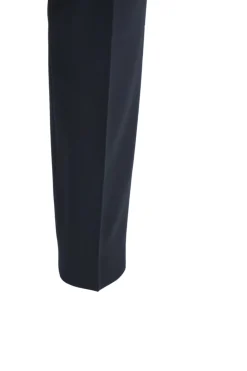 Sale Pantalone Chino in Misto Lana Modello Bonn / Blu Uomo Pantaloni