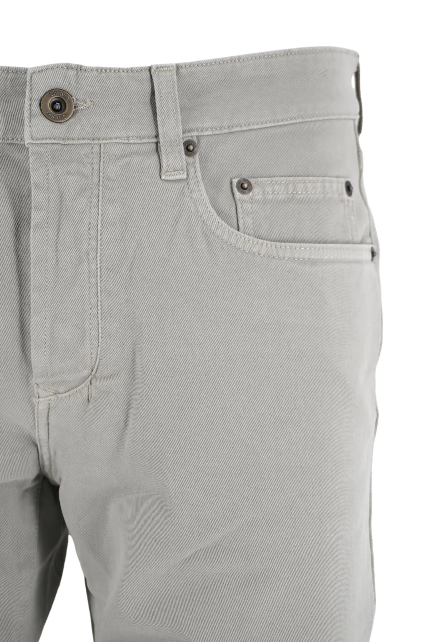 Discount Pantalone Cinque Tasche in Cotone / Uomo Pantaloni