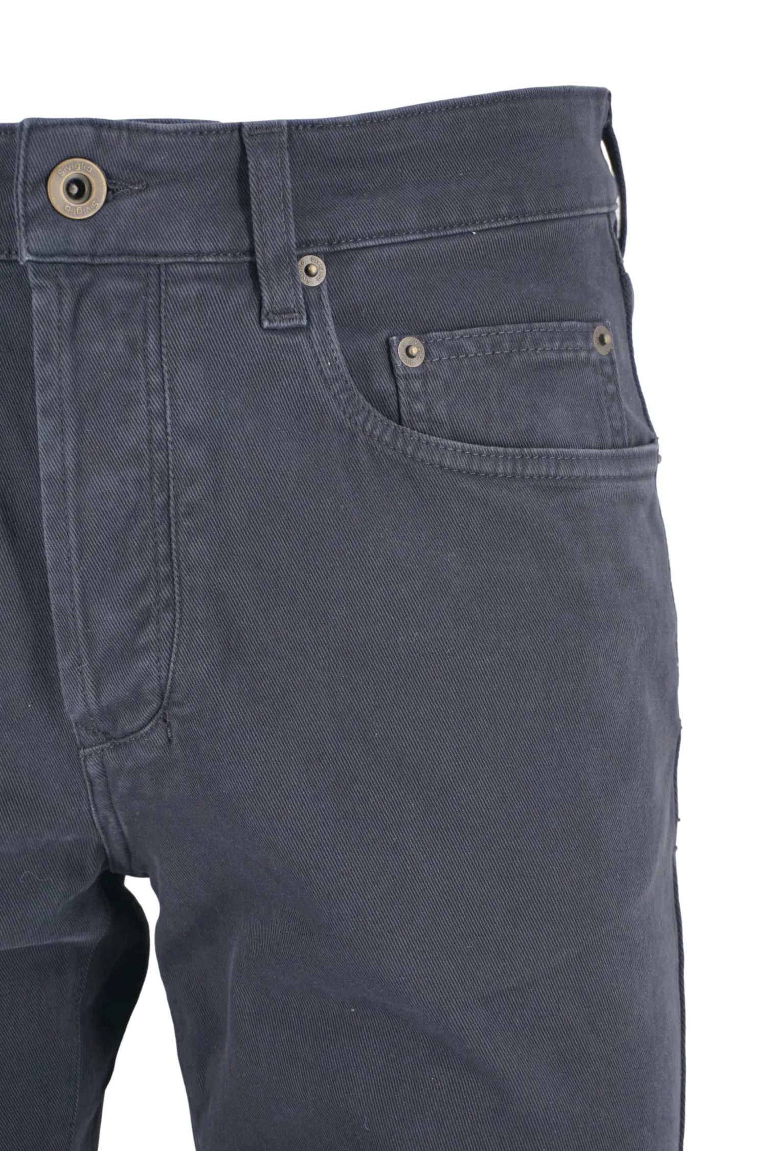 Clearance Pantalone Cinque Tasche in Cotone / Uomo Pantaloni