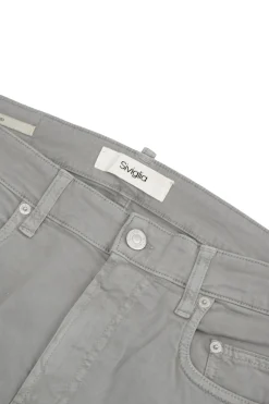 Sale Pantalone Cinque Tasche in Cotone / Uomo Pantaloni