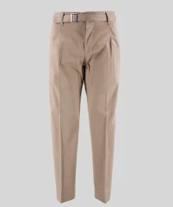Clearance Pantalone con Coulisse in Cotone / Uomo Pantaloni