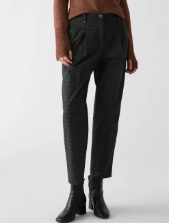 New Pantalone con Fantasia / Grigio Donna Pantaloni