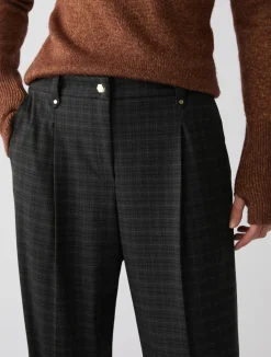 New Pantalone con Fantasia / Grigio Donna Pantaloni