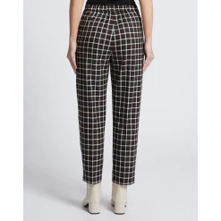 Best Pantalone con Fantasia / Nero Donna Pantaloni