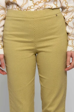 Pantalone con Fantasia / Giallo Donna Pantaloni