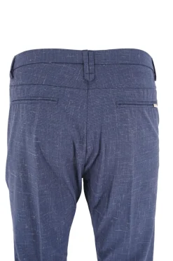 Best Pantalone con Fantasia Modello Montecarlo / Blu Uomo Pantaloni