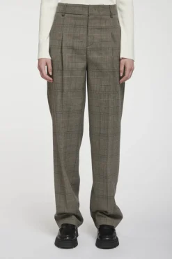 Hot Pantalone con Pinces e Fantasia / Donna Pantaloni