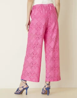 Online Pantalone Cropped in Pizzo / Donna Pantaloni
