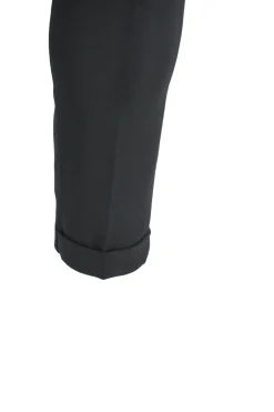 Outlet Pantalone Effetto Lana con Mezzo Elastico in Vita / Uomo Pantaloni