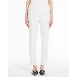Sale Pantalone in Cady / Bianco Donna Pantaloni