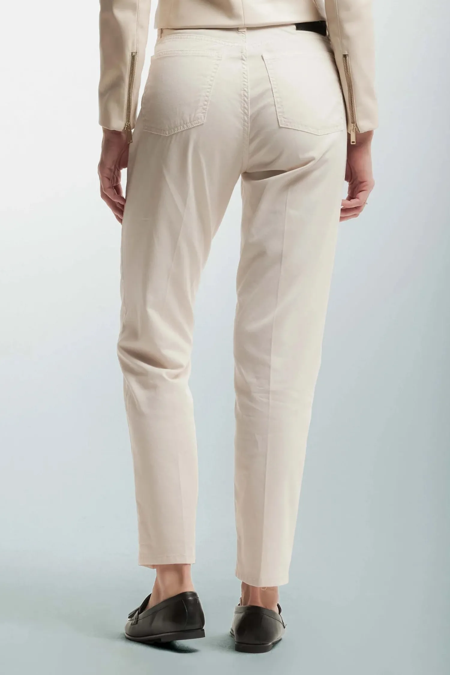 Online Pantalone in Cotone / Beige Donna Pantaloni