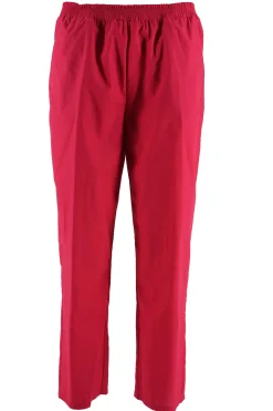 Best Pantalone in Cotone con Elastico in Vita / Fucsia Donna Pantaloni