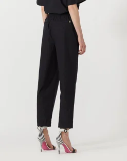 Sale Pantalone in Cotone con Elastico in Vita / Donna Pantaloni