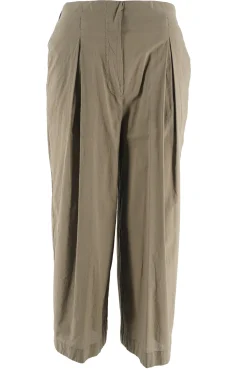 Discount Pantalone in Cotone con Pinces / Donna Pantaloni