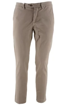 Outlet Pantalone in Cotone Slim Fit / Beige Uomo Pantaloni