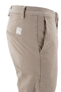 Outlet Pantalone in Cotone Slim Fit / Beige Uomo Pantaloni