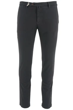 Hot Pantalone in Cotone Slim Fit / Nero Uomo Pantaloni