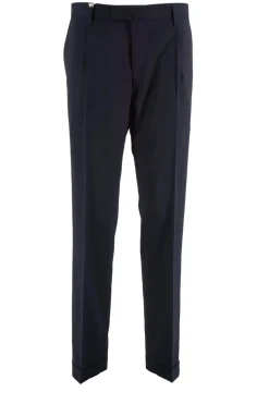 Outlet Pantalone in Lana / Blu Uomo Pantaloni