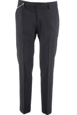 Online Pantalone in Lana / Nero Uomo Pantaloni