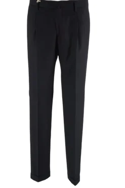 Best Pantalone in Lana e Cachemire / Nero Uomo Pantaloni
