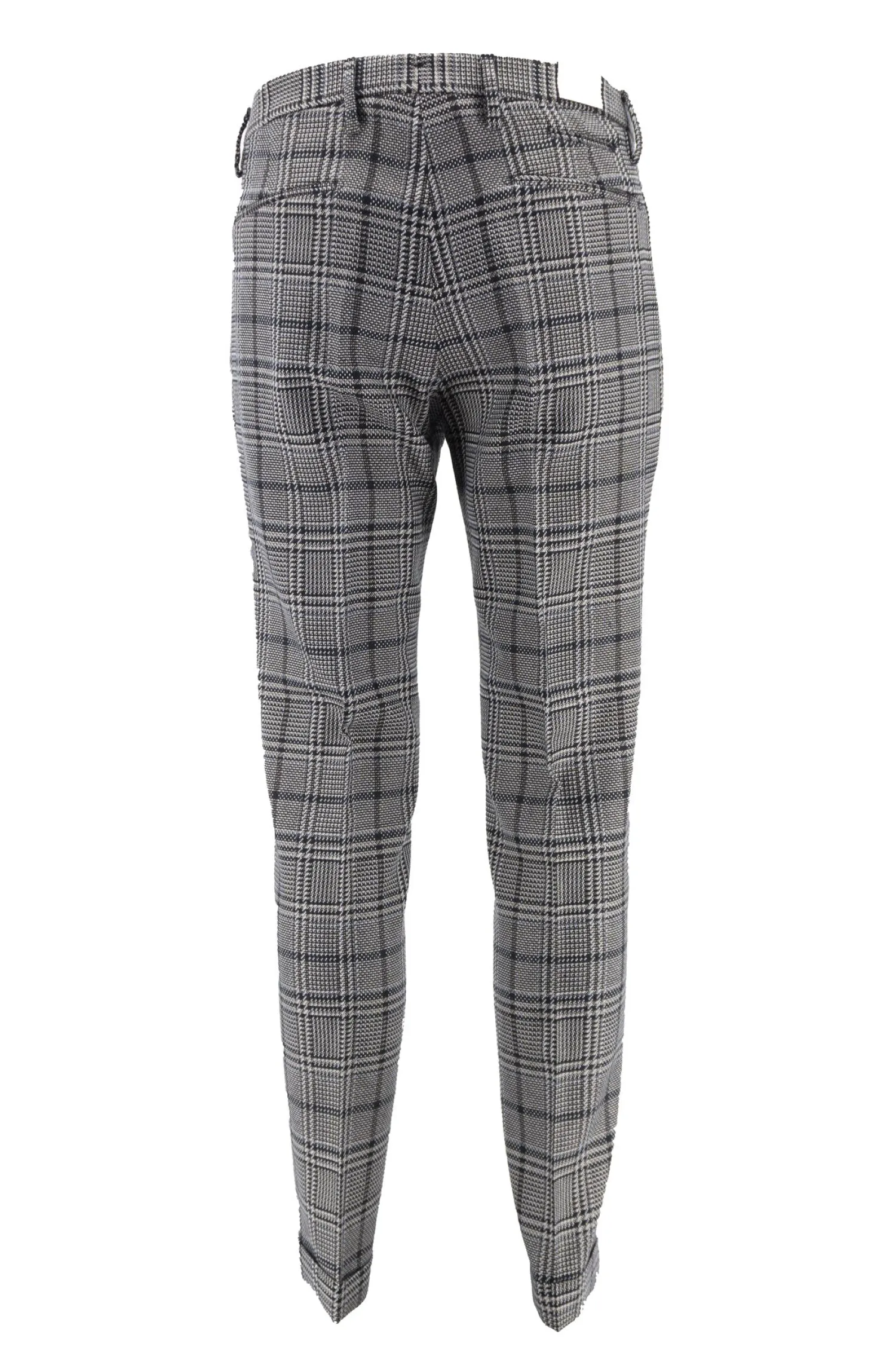 Outlet Pantalone in Lana Tasca America con Pinces / Grigio Uomo Pantaloni