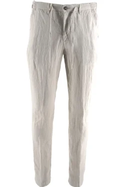 Outlet Pantalone in Lino con Coulisse in Vita / Uomo Pantaloni