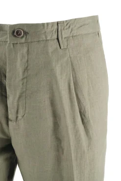 Online Pantalone in Lino con Coulisse in Vita / Uomo Pantaloni